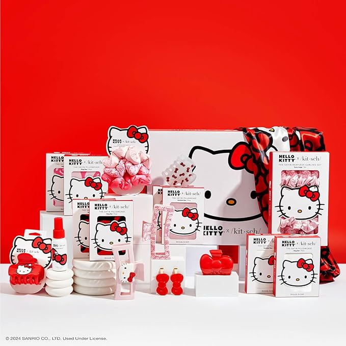 Hello Kitty x Kitsch Hair Clips for Women - Durable, Strong Hold All Day, Cute Jumbo Claw Clips for Thick Hair, Hello Kitty Stuff for Girls | Ideal Gifts for Women - 1 Pc