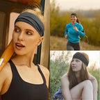 DRESHOW Yoga Sports Headbands for Women Elastic Non-Slip Headbands Workout Running Hair Bands 6 Pack
