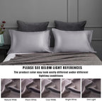 TELUS Pillow Cases King Size 2 Pack, Bamboo Rayon Cooling Pillowcases with Envelope Closure, Cool Breathable Pillow Case for Hot Sleepers & Night Sweats, 20x36 inches, Dark Grey