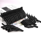30 Pack Alligator Hair Clips for Styling, Sectioning Crocodile hair Clips Professional Barber Accessories for Salon of Thick Curly Volume Hair (Black)