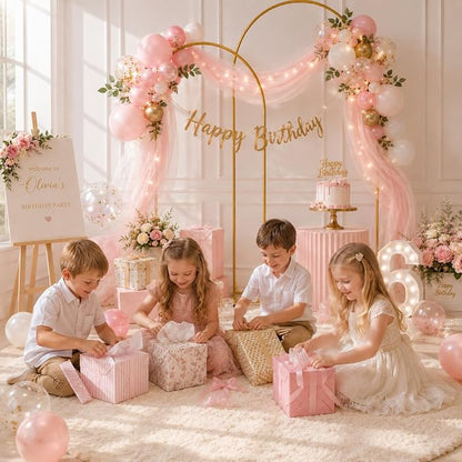 2 Pack Arch Backdrop Stand, Balloon Arch Stand | Metal Background Arch Stand - Image 6