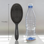 FRAMAR Soft Boar Bristle Hair Brush For Women – Boars Hair Brush For Women, Boar Brush For Fine Hair, Hairbrush For Fine Hair, Soft Bristle Brush For Slick Back, Volume and Shine - Black