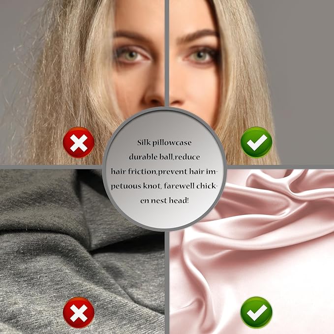Mulberry Silk Pillow Cases for Hair and Skin King Size Silk Pillowcase with Zipper Soft Breathable Smooth Cooling Satin Silk Pillow Covers for Sleeping (Coral,20"X 36",1Pcs)