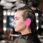 Healifty Silicone Anti-Dyed Ear Covers 3 Pairs Waterproof Ear Protectors for Hairdressing Heat and Water Resistance