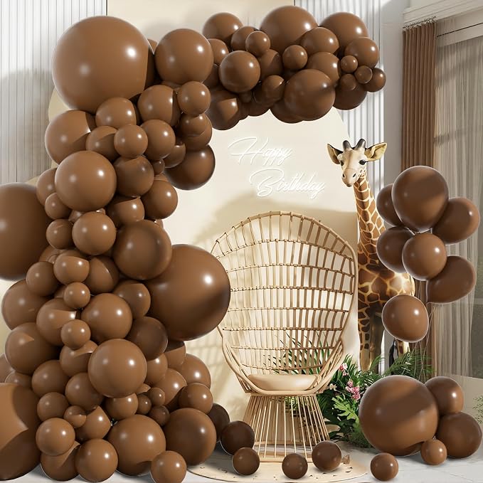 Amandir 153pcs Brown Balloons Arch Garland Kit Different Sizes | 18 12 10 5 - Image 5
