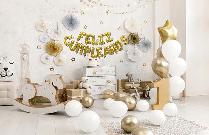 Letter Balloons Feliz Cumpleanos Gold Balloon Happy Birthday Balloons Birthday - Image 4