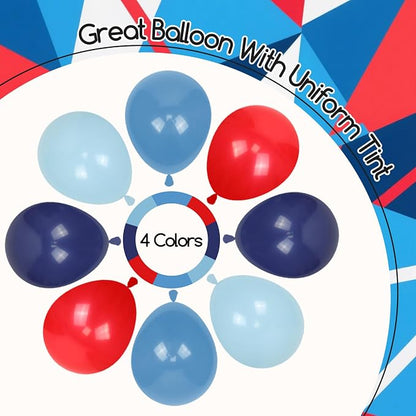 60pcs Red and Blue Balloons 12inch - Image 2