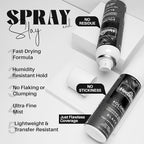 Herbishh Koloret Quick Root Touch Up Hair Color Spray Black (74.5g), Instant Gray & Black Root Cover Up, Temporary Hair Color Spray, Lightweight Non-Sticky Dye Mist, Travel Aerosol