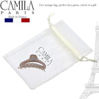 Camila Paris CP3222 French Hair Clip for Women, Small Narrow, Open, Girls Hair Claw Clips Jaw Fashion Durable and Styling Hair Accessories for Women, Strong Hold No Slip Grip, Made in France