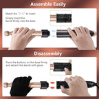 5-in-1 Interchangeable Curling Iron Set - Instant Heat-Up, Ceramic Wands (0.35-1.25 Inch), Beach Waver for Short and Long Hair Styling