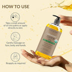 Majestic Pure Organic Castor Oil 8 Fl Oz - 100% Pure and Natural - Premium Grade Carrier Oil - Hair, Eyelashes and Eyebrows - Hair Oil and Body Oil - Cold Pressed - Hexane Free