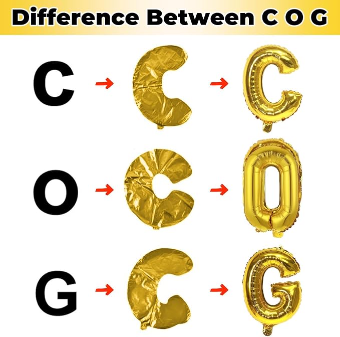 Custom Letters Balloon Gold, Large Helium Alphabet Name Balloon L Decor - Image 7