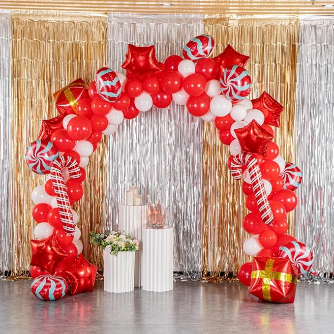 Restaurantware-Balloonify Christmas Balloon Arch Kit, 1 Holiday Decoration Kit - Image 4