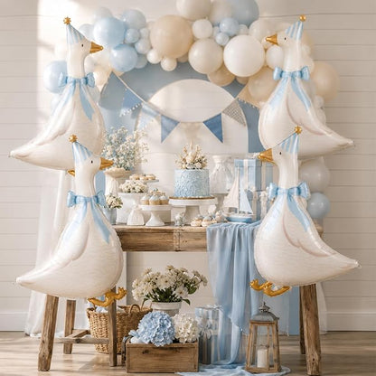 Blue Goose Foil Balloons, 30 Inch 5PCS Goose Birthday Party Decorations | Large - Image 6