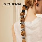 EVITA PERONI 12 Pcs Hair Ties, High Elastic Ponytail Holders, Hair Ties No Damage for Thick Curly Hair Women Men (Lemon Zest)