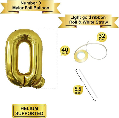 Letter Balloons Gold Party Balloon - Image 3