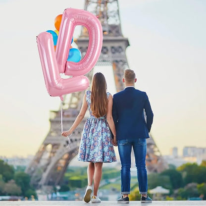TONIFUL 40 Inch Large Pink Letter L Balloons Giant Foil Mylar Alphabet Balloon - Image 6