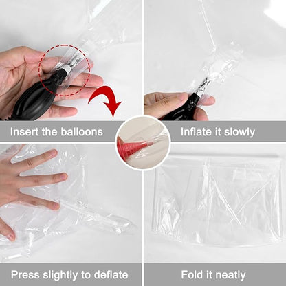12Pcs Clear Round Foil Balloons - Image 9