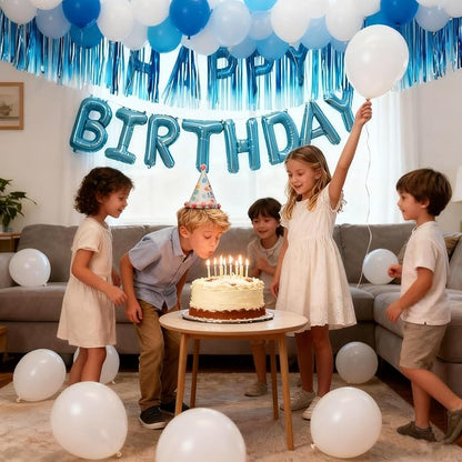 16" Happy Birthday Foil Letter Balloons Banner Set | Alphabet Balloons - Image 4