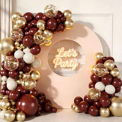 Burgundy Balloon Garland Arch Kit - Image 6