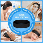 Noverlife 100PCS Disposable Spa Facial Headbands, Stretch Soft Skin Care Hair Band with Adjustable Magic Tape, Non-Woven Fabric Esthetician Headbands for Women Salon Travel Makeup Spa Headwraps