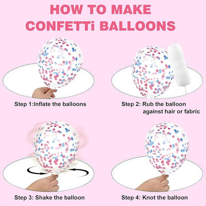 Pink and Blue Latex Balloons Set - Image 4