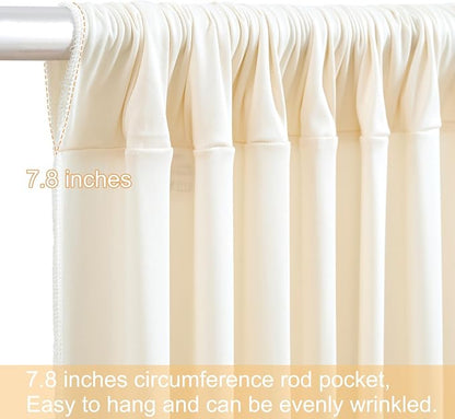 10 Panels Champagne Backdrop Curtains - Image 8