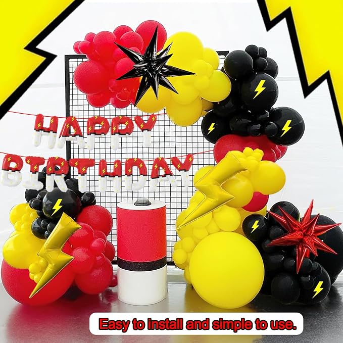 Red White Cartoon Theme Foil Balloons Cartoon Balloons Birthday Party Balloons - Image 5