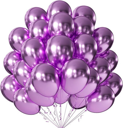 12 Inch Metallic Purple Balloons, Baby Shower, Graduate Party Decorations by KALOR