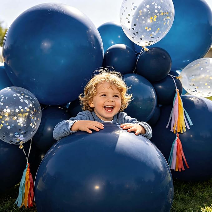18 Inch Navy Blue Balloons 12 Pack Big Balloons Thick Large Latex Balloon Dark - Image 5