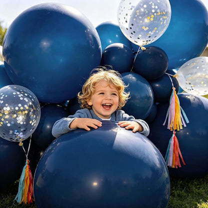 18 Inch Navy Blue Balloons 12 Pack Big Balloons Thick Large Latex Balloon Dark - Image 5