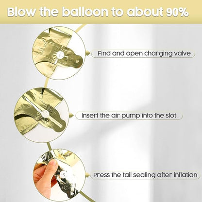 2 Balloon - Champagne Gold Birthday Number Balloons, 40 Inch Decorations | - Image 6
