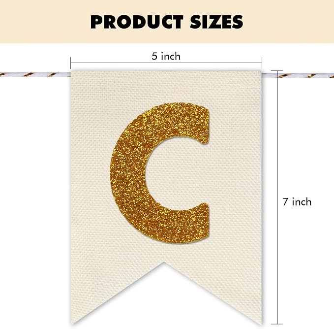 Custom Banner Kit, 28 Burlap Banner - Image 2