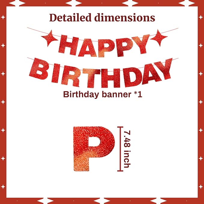 Happy Birthday Banner for Birthday Party Decorations - Image 2