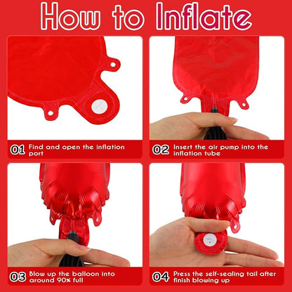 52 Pcs Red Letter Balloons, 16 Inch Foil Alphabet Letter Balloons, Letter A-Z - Image 6