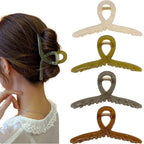 Big Hair Claw Clips 4-Pack 5.9‘ Non-Slip Hair for Women and Girls with Long, Thick Hair Jelly & Matte Clips (Jelly-C 4pcs 5.9")