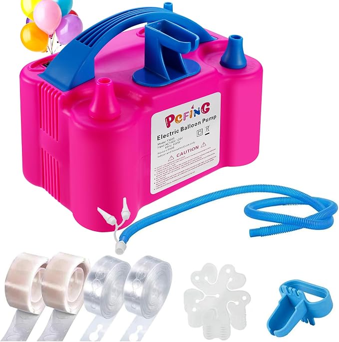 PCFING Balloon Pump Electric and Balloon Tying Tool in One, Portable Balloons by PCFING