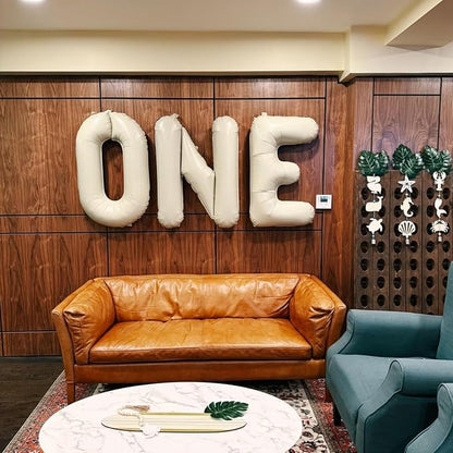 Letter Balloon 40Inch Cream White Big Alphabet Balloons Letter F | Giant Foil - Image 6