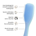 Tangle Teezer Ultimate Detangler Brush for Wet & Dry Hair, Eliminates Knots & Reduces Breakage for All Hair Types, Denim Blues