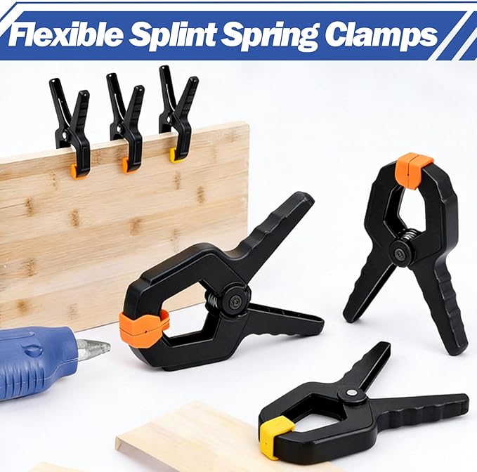 60 Pack Spring Clamps, 3.5 inch Heavy Duty Clips Plastic Spring Clip, Backdrop - Image 4