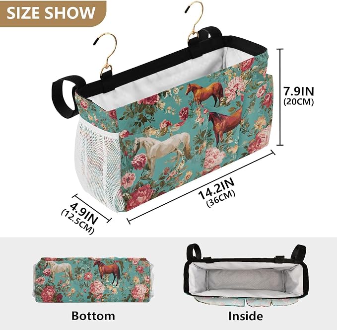 Bedside Caddy Hanging Bunk Bed Caddy Bed Organizer Hanging Pocket - Image 4