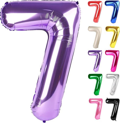 Purple Number 7 Balloon 40 Inch by IWERP