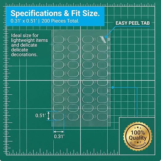 Double Sided Sticky Dots, 0.31" x 0.51", - Image 4