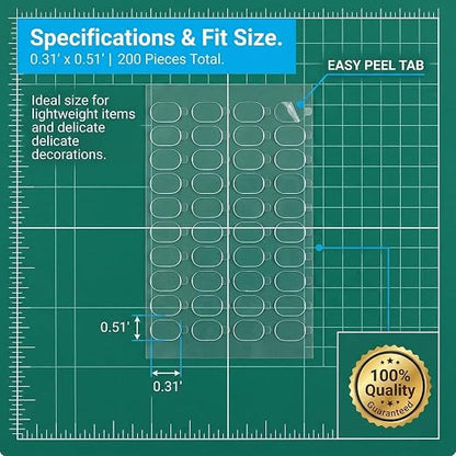 Double Sided Sticky Dots, 0.31" x 0.51", - Image 4
