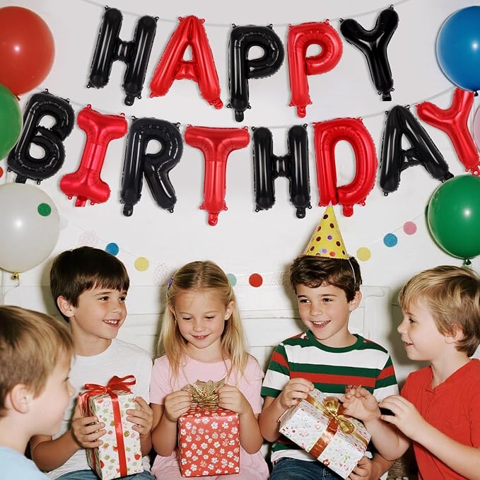 Happy Birthday Balloons Banner, Foil Balloon Personalized Name Letters Balloons - Image 4