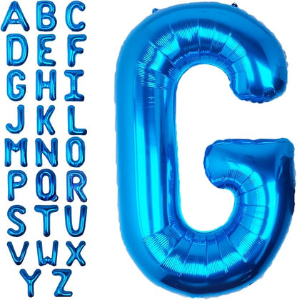 40 Inch Blue Letter G Balloon Big Foil Helium Letter Balloons A-Z | Giant Large by SULALABOO