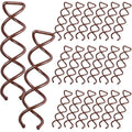 20PCS Spiral Hair Pins, Spin Pins Spiral Bobby Pins for Girls, Women and Kids, Non-Scratch Round Clip & Bun Twist, Stylish Bun Bobby Pins, Premium Spin Pins for Hair, Brown