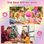 Toddler Hair Brush for Toddler Girls & Kids Ages 2-4+, Pink Mini Unicorn Hairbrush, Gentle Detangling brush, Wet & Dry Hair, Soft Ball-Tip Bristles for Sensitive Scalp, Travel-Friendly