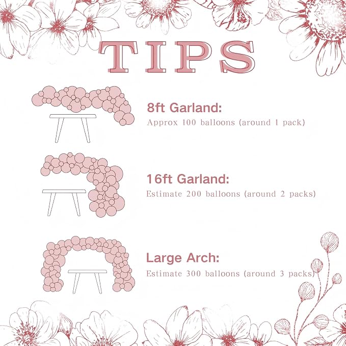Pink Balloon Arch Kit for Baby Shower Bridal Shower Birthday Decorations | - Image 7