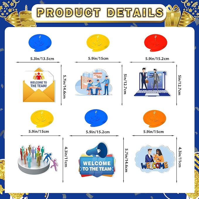 Welcome To The Team Banner, Welcome Banner Garland Hanging Swirls Paper Flowers - Image 3